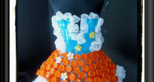 vestido en floristería