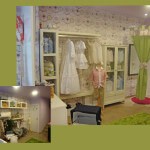 decoración interior en el comercio de moda infantil Badum Badero, por Neli