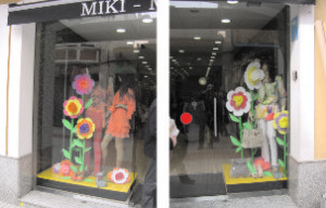 escaparate de moda, primavera 2012 en MIKI MODA