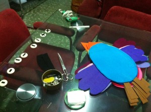 foto realización de pájaros para escaparate, Blk Escaparates