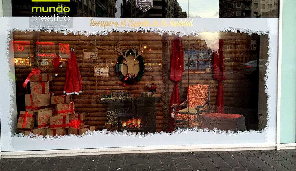 Escaparate de la temporada navideña realizado por Mundo Creativo, foto 1