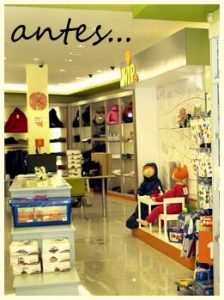 mejora interior tienda tienda WIP, visual merchandising Mírame escaparatismo, el antes...