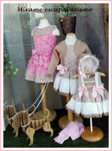 Escaparate primavera 2017 Erase una vez, moda infantil en El burgo, Coruña. Mírame Escaparatismo, imagen 2